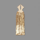 sequin hollow bodycon maxi dress in gold