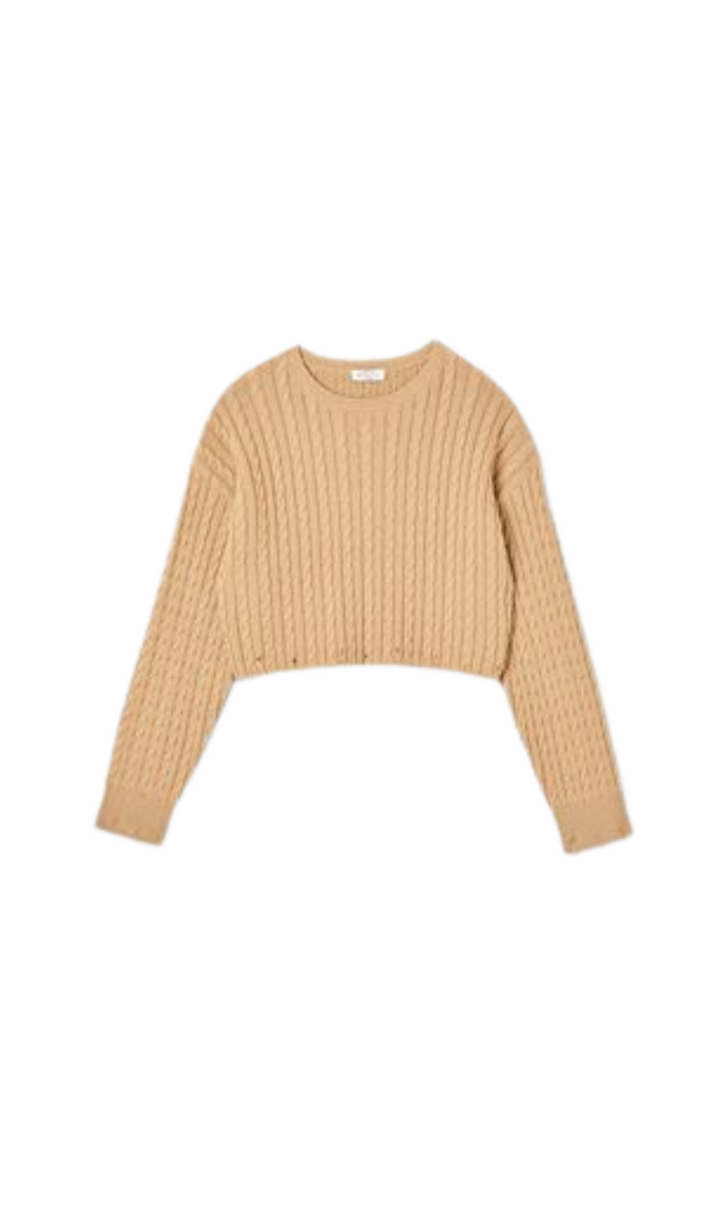 KNIT ROUND NECK SWEATER