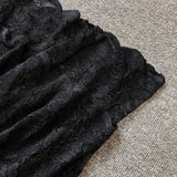 Carlin layer lace maxi dress in black