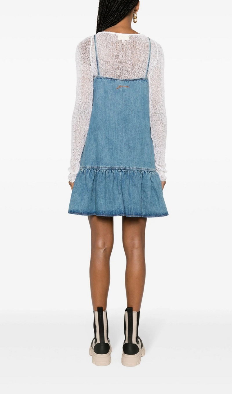 MINIKLEID AUS BLAUEM DENIM