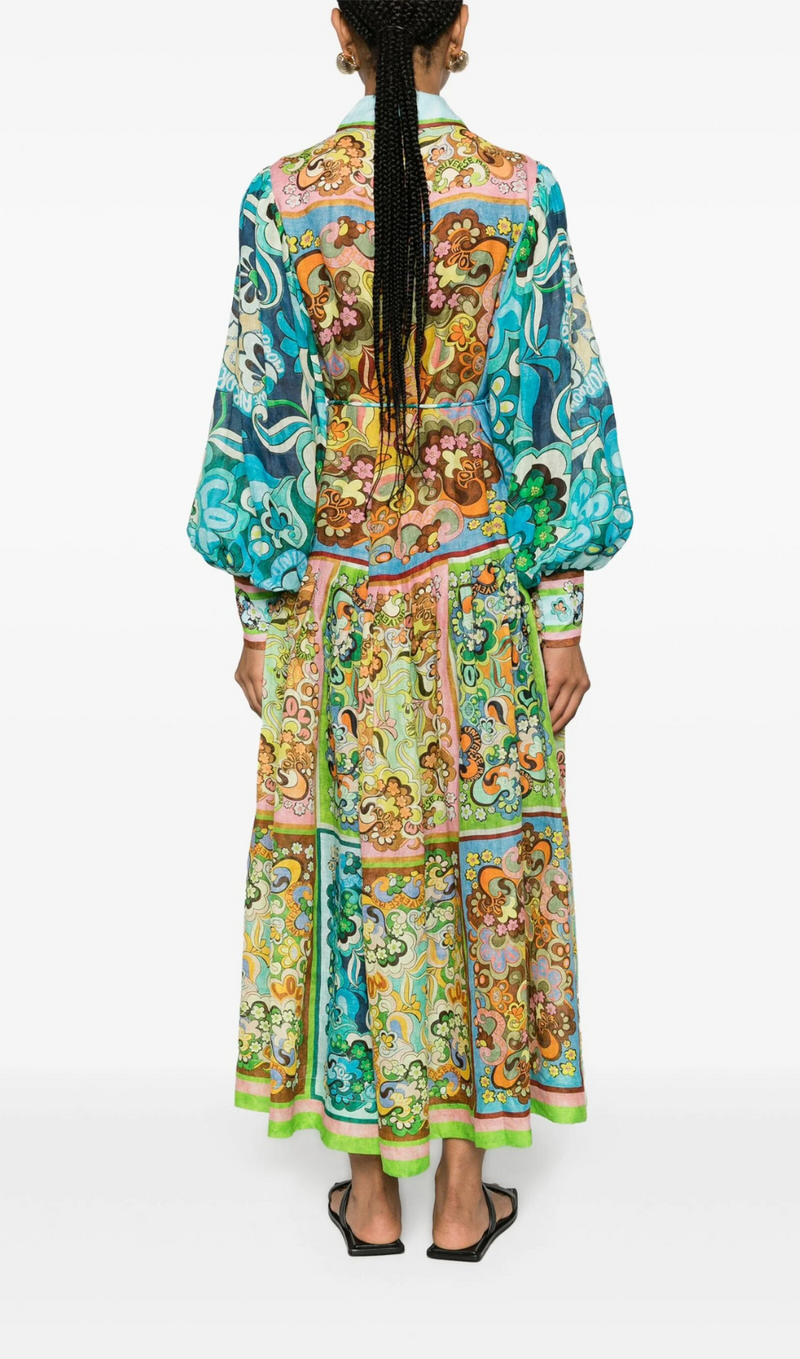 ROBE À IMPRIMÉ FLEURI BLEU DREAMER