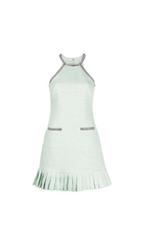 ROBE MINI BOUCLE MENTHE 