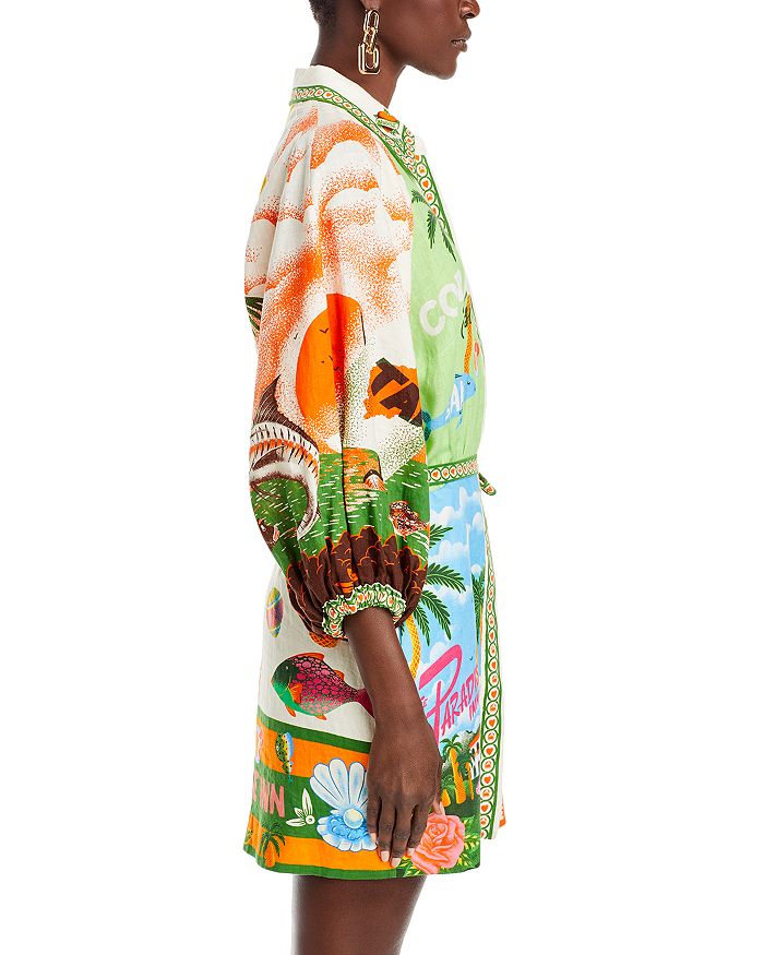 PARADISO PRINTED LINEN DRESS