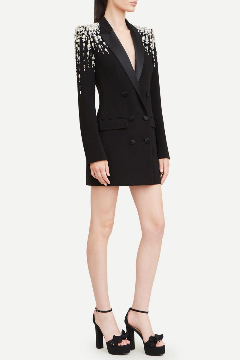 Aurora Crystal Embellished Blazer Dress