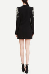 Aurora Crystal Embellished Blazer Dress