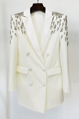 Aurora Crystal Embellished Blazer Dress