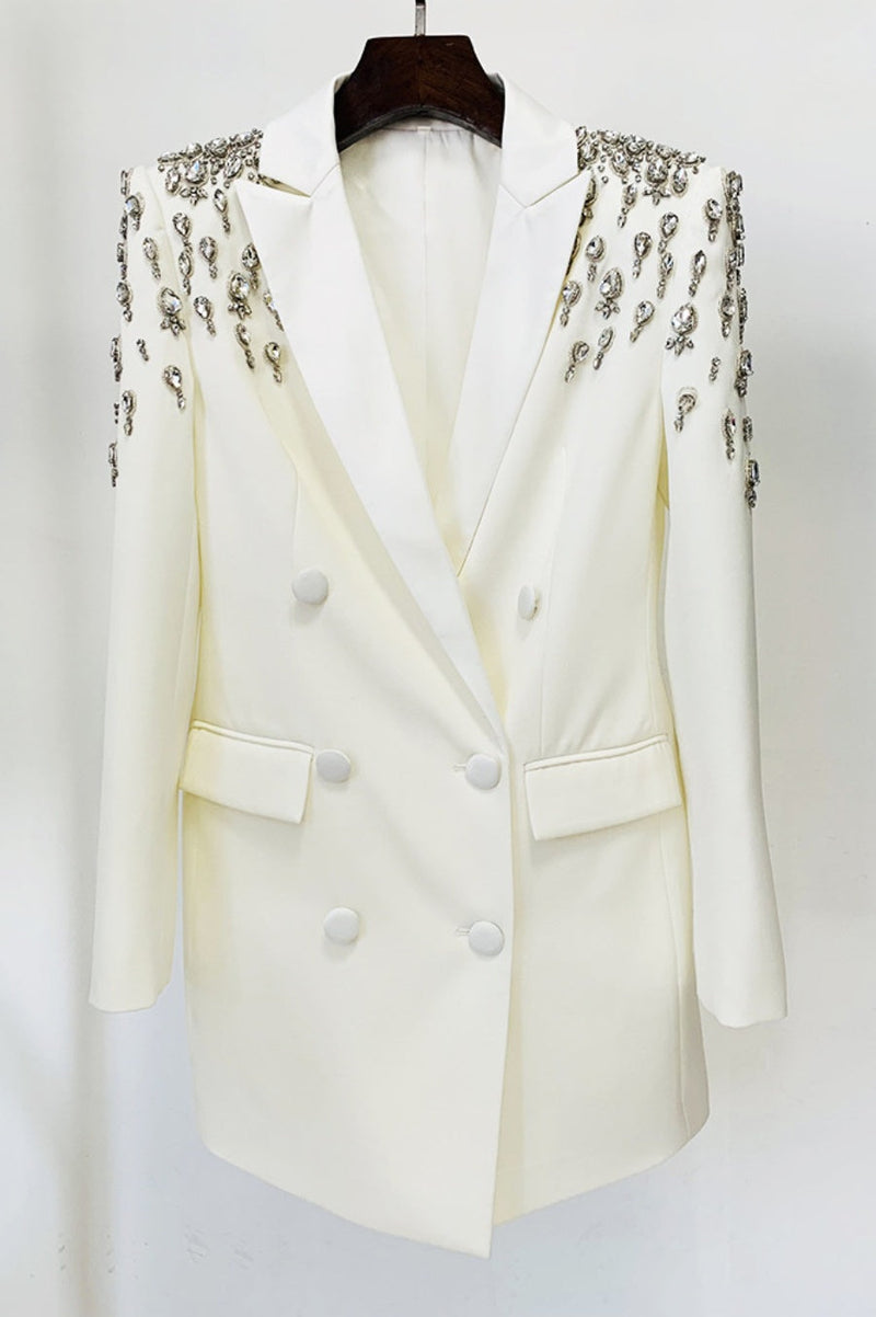 Aurora Crystal Embellished Blazer Dress