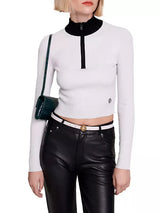 CROP TOP MIT HOHEM KRAGEN 