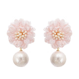 Capriana floral motif drop earrings