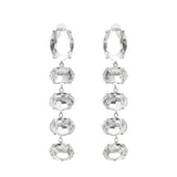 Felicia crystal-embellished dangle earrings