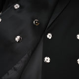 Thala crystal-embellished bow blazer