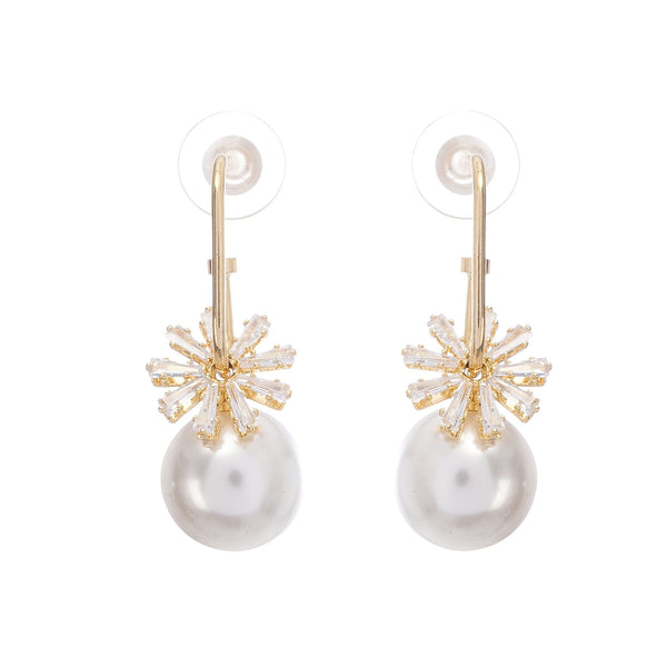 Kate crystal-embellished pearl earrings