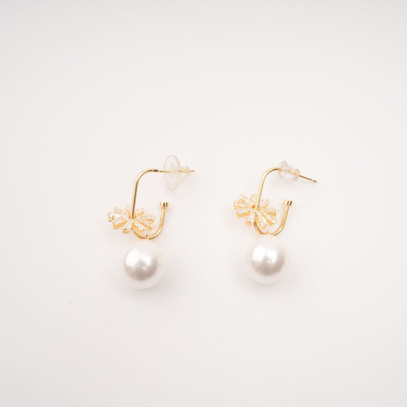 Kate crystal-embellished pearl earrings