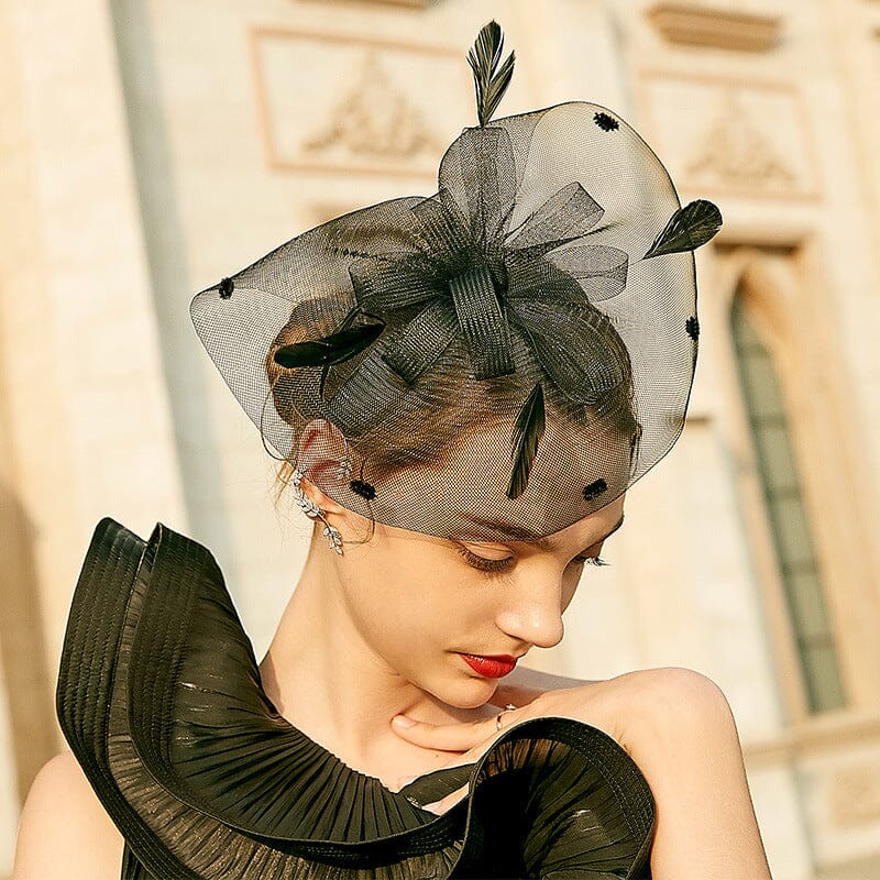 RETRO HEMP YARN FEATHER FASCINATORS