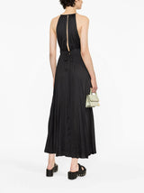 PLEATED SLEEVELESS MAXI DRESS