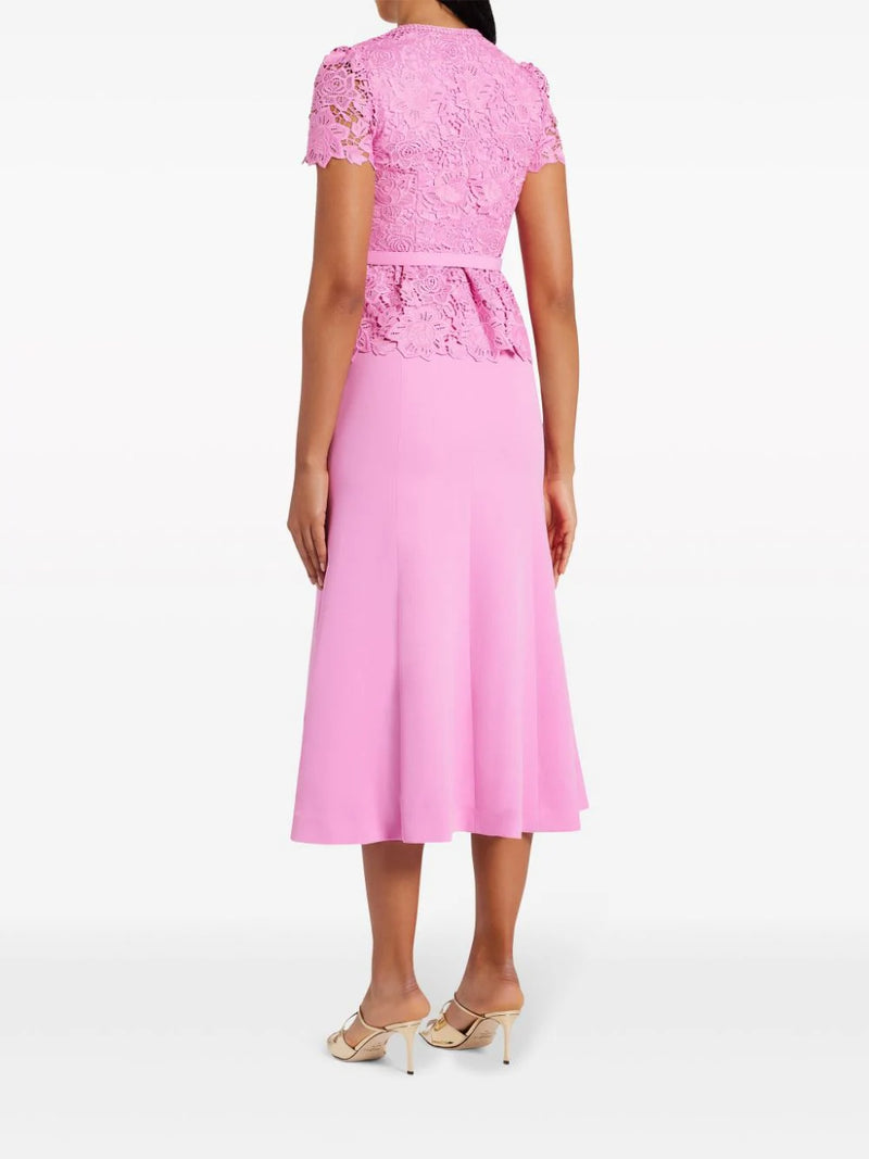 PINK TAILOR MIDIKLEID AUS SPITZE 