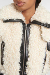 Inkia Faux Fur Bomber Jacket