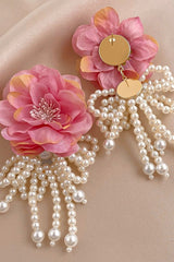 Lydia Floral Pearl Earrings