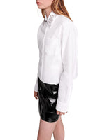 CHEMISE COL EMBELLI EN COTON 