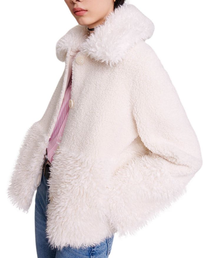 MANTEAU EN FAUSSE FOURRURE 