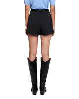 BLACK PLEATED SKORT