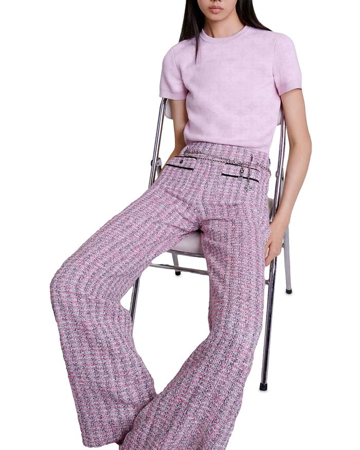 PINK WIDE LEG PANTS