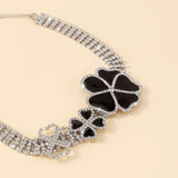 GEOMETRIC FLOWER CHOKER