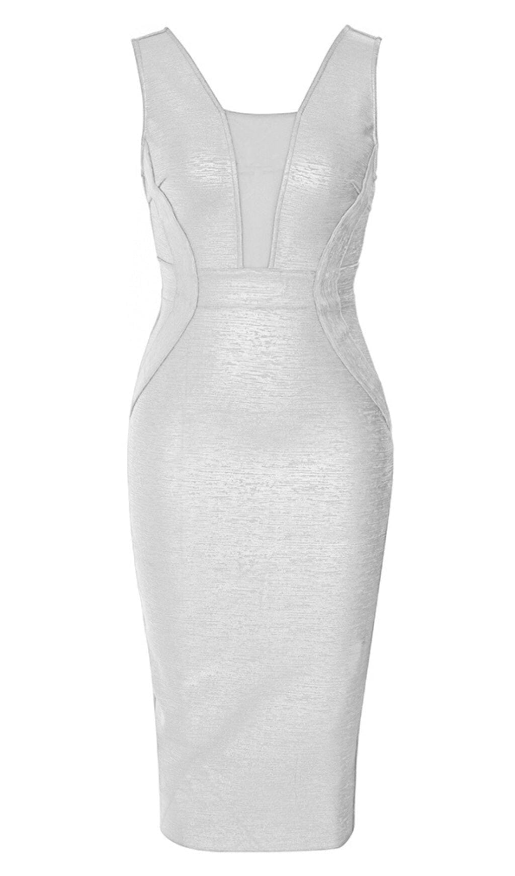 STRAPLESS SEQUIN MAXI DRESS IN SILVER - SIS LABEL - NEW LOOK DRESSES