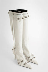 Shilia Zip Knee-high Boots - White