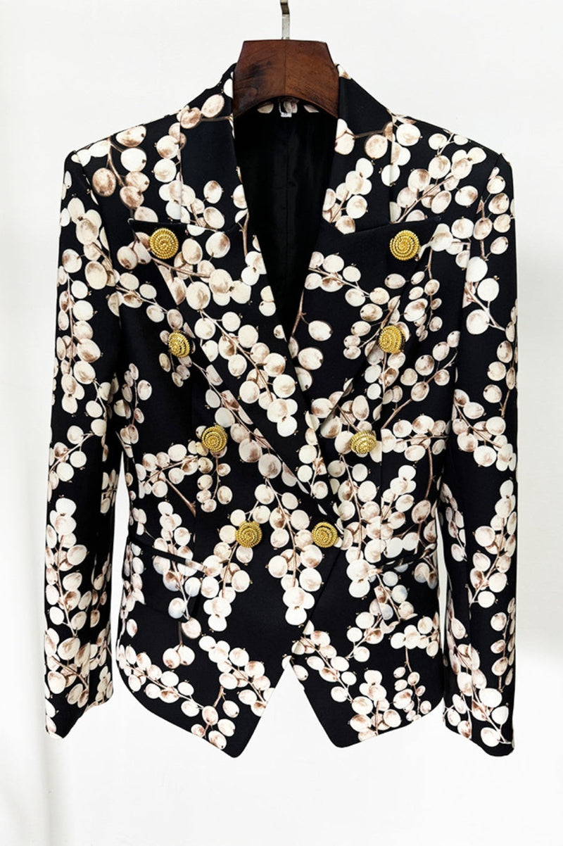 Tripti Printed Buttoned Blazer