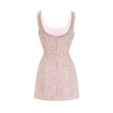 Aoife tweed crystal mini dress