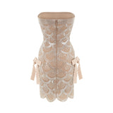 Scaly luster mini dress