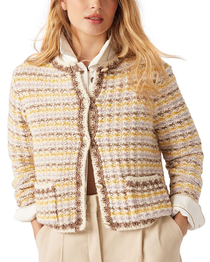 Strickjacke mit Knopfleiste vorn 