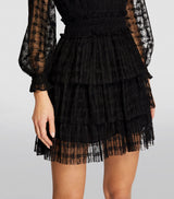 LACE MINI DRESS IN BLACK