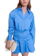 FLARED SHIRT DRESS