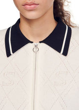 JANVIER POINTELLE VARSITY-CARDIGAN 