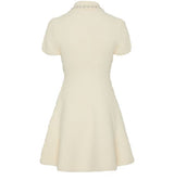 CREAM SOFT KNIT MINI DRESS