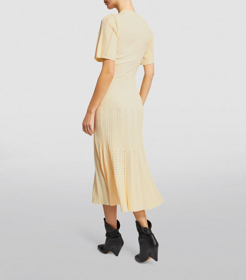 RIBBED MIDI DRESS