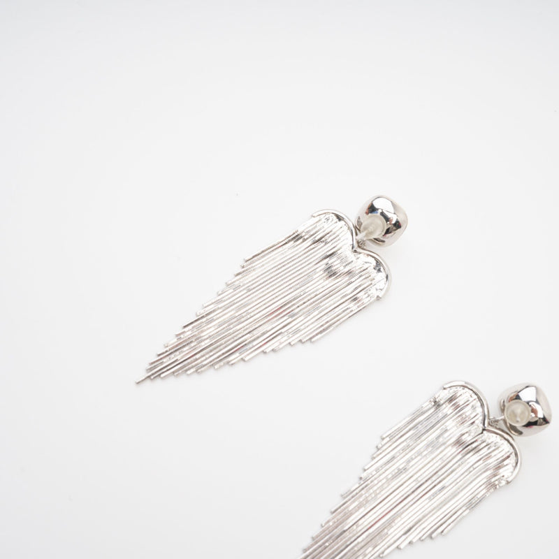 Eulalie silver tassel earrings