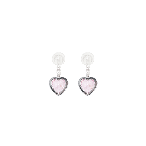 Heart pendant earring