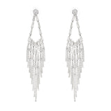 Isabelle crystal-embellished drop earrings