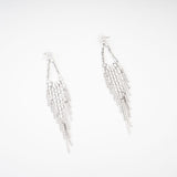 Isabelle crystal-embellished drop earrings