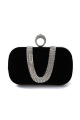 Vex Diamond Clutch - Black