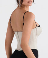 IVORY SATIN UNDERWIRED CORSET