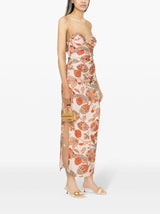 ORANGE NOEMI MIDI DRESS