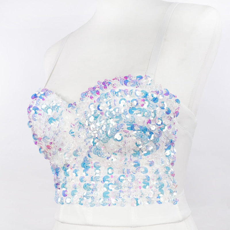 SEQUIN CROP TOP