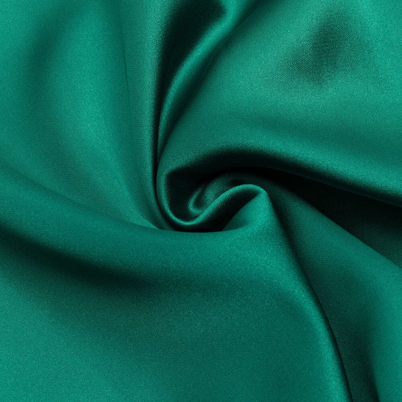 GREEN SATIN MAXI DRESS