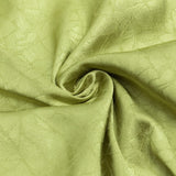 PLUS RUFFLE TRIM SATIN DRESS IN GREEN