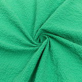 ONE-SHOULDER PUFF-SLEEVED GREEN TUBE TOP RUFFLED MIDI DRESS