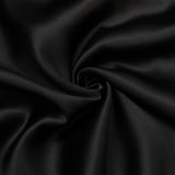 MIDIKLEID MIT RÜSCHEN IN SCHWARZ 